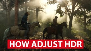 Red Dead Redemption 2  Adjusting HDR Settings [upl. by Llerref]