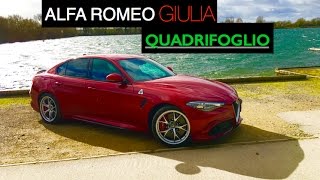 2017 Alfa Romeo Giulia Quadrifoglio Review  Inside Lane [upl. by Burrow]