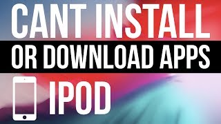 Can’t Install or download Apps in iPod Touch  FIX [upl. by Danella]