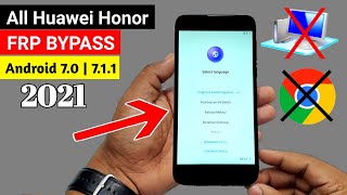 Huawei Honor 2021 FRP LOCK BYPASS  ANDROID 7 Without PC 🔥🔥🔥 [upl. by Karly]