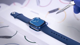 Apple Watch Series 7 Unboxing  ASMR [upl. by Nilecoj]