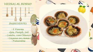 RECETA FÁCIL  Vieiras al horno [upl. by Marnie]