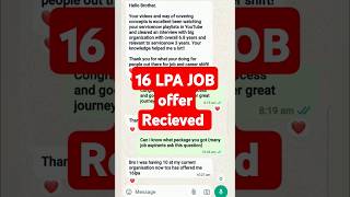 16 Lakhs Package for our Youtube family member  servicenow skfacts job [upl. by Tollman]