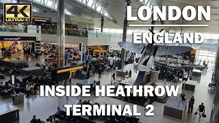 Heathrow Airport Terminal 2 Inside Departure Lounge [upl. by Ahseket]