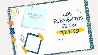 Los elementos de un texto [upl. by Yorle]