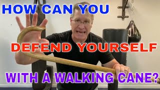 Walking Cane Self Defense Techniques [upl. by Nosneb862]