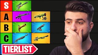 I Ranked EVERY Fortnite Weapon in a Tier List [upl. by Nytsuj869]