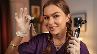 ASMR The Most Detailed Ear Cleaning Ear Exam amp Hearing Test🎧 Otoscope Tuning Forks Cotton [upl. by Aneled]