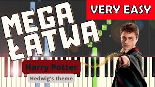 🎹 Harry Potter motyw główny Hedwigs theme  Piano Tutorial MEGA ŁATWA wersja 🎵 NUTY W OPISIE 🎼 [upl. by Mika]