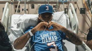 Damar Hamlin Roots for Buffalo Bills After Cardiac Arrest [upl. by Enyrat]