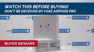 Fake Apple AirPods Pro  Dont Be Fooled By A Valid Serial Number  Watch This BEFORE Buying [upl. by Yrhcaz]