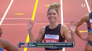 116th Millrose Games  Womens 800m [upl. by Ettenahs616]