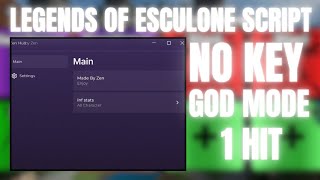 Inf Stats Legends Of Esculone Script 1hit And Godmode Very Op [upl. by Ralleigh]