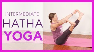 Hatha Yoga Flow Intermediate 45 Min Class [upl. by Omrellig692]