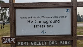 Fort Greely Primitive Campground and RV park Delta Junction Alaska [upl. by Dehnel]