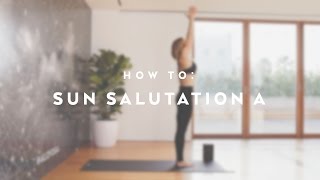 How To Sun Salutation A with Caley Alyssa [upl. by Aisined759]