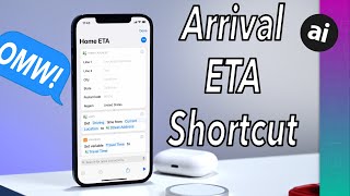 Automatically Text Your Home ETA iPhone Shortcut [upl. by Attoynek173]