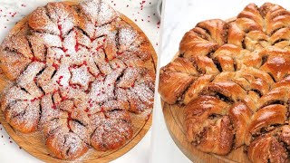 Christmas Star Twisted Bread  Easy step by step recipe  Cinnamon Pecans Star Bread Fuzz amp Buzz [upl. by Shelley]