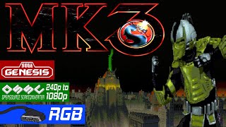 Mortal Kombat 3 Genesis OSSC RGB original hardware stream [upl. by Misti]