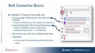 SOLIDWORKS Simulation StepUp Series Bolt Connectors Part 1 [upl. by Heriberto161]