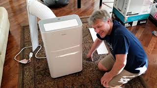 Danby Portable Air Conditioner DPA120B8WDB6 Unboxing Setup amp Review [upl. by Ramo15]