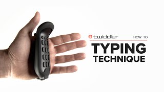 Twiddler How To  Typing Technique [upl. by Mylander366]