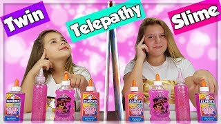 TWIN TELEPATHY FLOAM SLIME CHALLENGE français [upl. by Everrs]