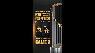 World Series Yankees at Dodgers FirstPitch  FOX SPORTS [upl. by Acirderf877]