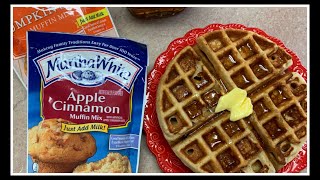 Muffin Mix WAFFLES in Minutes A Must Try [upl. by Guillemette722]