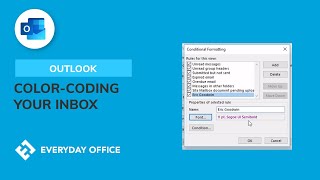 ColorCoding Email in Microsoft Outlook [upl. by Allrud315]