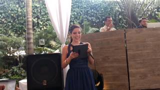 Discurso de María en boda de Diana y Pablo [upl. by Ilana]