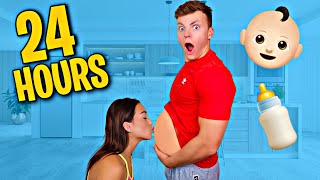 PREGNANT FOR 24 HOURS CHALLENGE FUNNY [upl. by Kassandra]