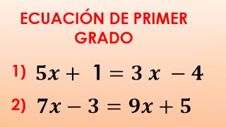 Ecuaciones de primer grado  Ejercicio 3  Fantastico Sencillo  Matematicas Quidimat [upl. by Levesque662]