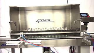 Automatic Bottle Washer  Automatic Bottle Rinser  Accutek Packaging Equipment Companies Inc [upl. by Duster]