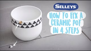 How To Fix A Ceramic Pot In 4 Easy Steps [upl. by Amling]