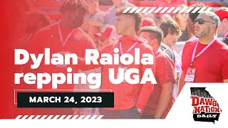 5Star QB Dylan Raiola Shows UGA Love on Social Media [upl. by Aerdnuahs407]