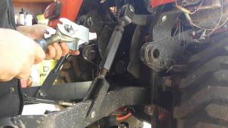 Putting 3 pt hitch hardware on Kubota BX25D [upl. by Rotsen]