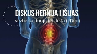 Vežbe za donji deo leđa diskus herniju i išijas  prvi deo [upl. by Franchot]