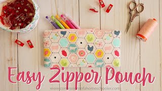 🧵Easy Zipper Pouch Beginner Friendly Sewing Pattern [upl. by Sholom]