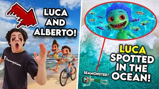 DRONE CATCHES LUCA THE SEAMONSTER IN THE OCEAN LUCA AND ALBERTO CAME AFTER ME [upl. by Agnes78]