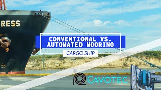 Conventional vs Automated Mooring Of Cargo Ships  Life At Sea [upl. by Eatnahc]