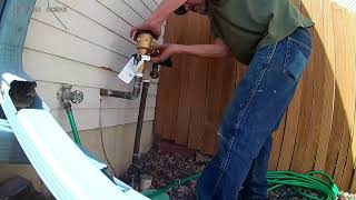 How to replace a backflow preventer on your sprinkler system [upl. by Aekan]