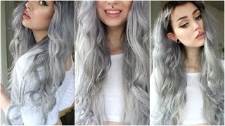 How to Dark GreySilver amp Black Roots  Evelina Forsell [upl. by Anialad]