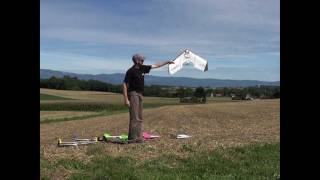 Flocking with fixedwing robots at EPFL [upl. by Cary]