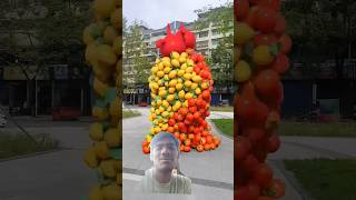 Fruit pair collision c4d animation special effects decompression 1 [upl. by Akimad]