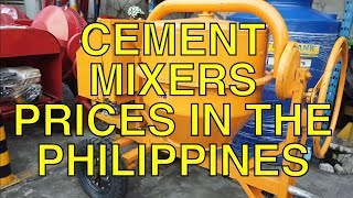 Cement Mixers Prices In The Philippines [upl. by Reema]