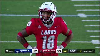 Cam Watts New Mexico vs Air Force Highlights [upl. by Oys469]