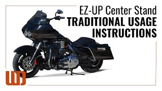 WheelDock EZUP Center Stand Traditional Usage Instructions [upl. by Veron214]