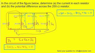 In the circuit of the figure below determine the current [upl. by Kingston409]