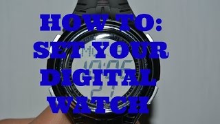 How To Set A Digital watch [upl. by Mikaela]